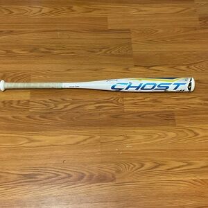 Easton Ghost Bat with White and Blue Design